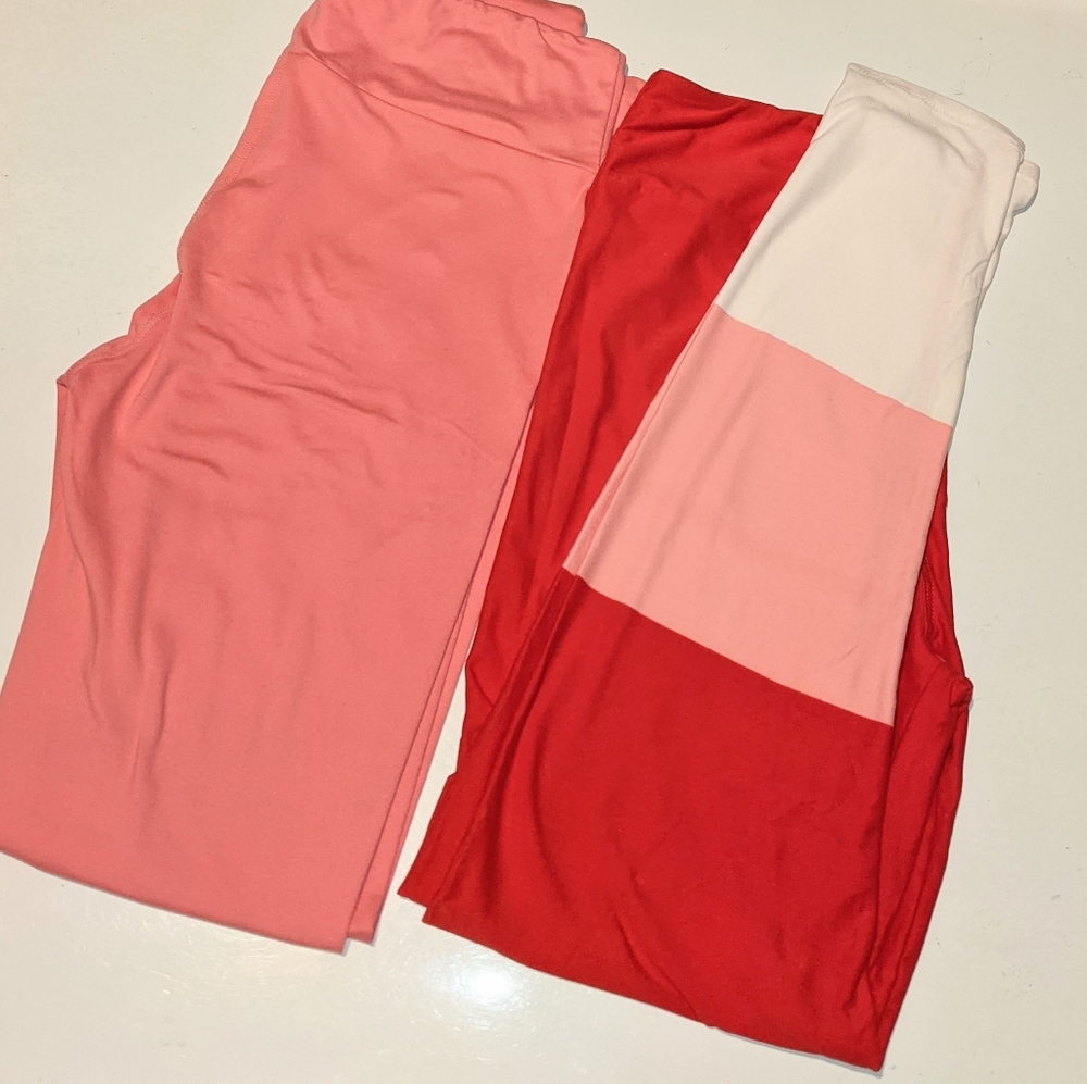 Lularoe One Size Os Unique & Color Block Set Of 2… - image 1